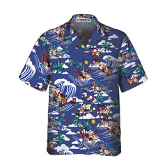 Merry Christmas Tropical Pattern Hawaiian Shirt, Unique Christmas Shirt, Best Christmas Gift Idea - Hyperfavor