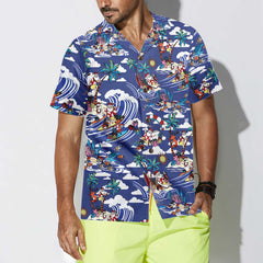 Merry Christmas Tropical Pattern Hawaiian Shirt, Unique Christmas Shirt, Best Christmas Gift Idea - Hyperfavor