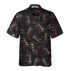 Merry Creepmas Skeleton Christmas Hawaiian Shirt, Skeleton Dancing Christmas Gift Idea - Hyperfavor