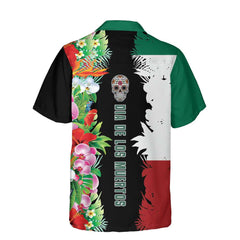 Mexico Flag Dia De Los Muertos Hawaiian Shirt, Day Of The Dead Gift Shirt - Hyperfavor