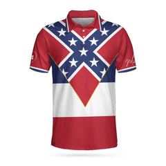Mississippi And Southern Flag Polo Shirt - Hyperfavor