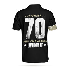 Mountain Bike Over 70 Still On 2 Wheels Polo Shirt - Hyperfavor