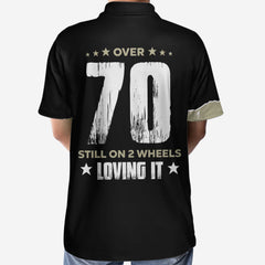Mountain Bike Over 70 Still On 2 Wheels Polo Shirt - Hyperfavor