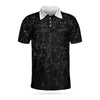 Multiple Face One Line Art Black Version Polo Shirt - Hyperfavor
