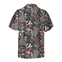 Mushroom Forest Hawaiian Shirt, Unique Mushroom Print Shirt For Men & Women - Hyperfavor