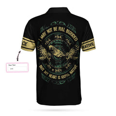 My Heart 100% Native American Custom Polo Shirt, Vintage Native American Shirt For Men And Ladies - Hyperfavor