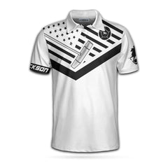 My Heart Beats As Much As I can Breathe Polo Shirt, Black And White Golf Shirt For Men, Funny Golf Shirt With Sayings - Hyperfavor
