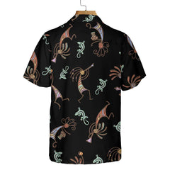 Native American Kokopelli Lizard Tribal Hawaiian Shirt, Funny Native American Indian Shirt - Hyperfavor