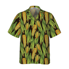 Natural Corn Cobs Hawaiian Shirt, Funny Corn Shirt For Adults, Corn Print Shirt - Hyperfavor