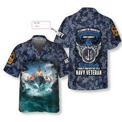Navy Veteran Custom Hawaiian Shirt, Proud Veteran Shirt, Meaningful Gift For Veteran Day - Hyperfavor