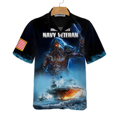 Navy Veteran Hawaiian Shirt, Proud Veteran Shirt, Meaningful Gift For Veteran Day - Hyperfavor