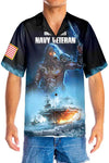 Navy Veteran Hawaiian Shirt, Proud Veteran Shirt, Meaningful Gift For Veteran Day - Hyperfavor