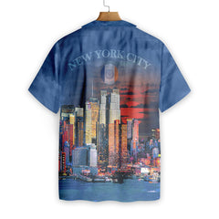 New York City Neon At Night EZ12 2207 Hawaiian Shirt - Hyperfavor