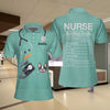 Nurse Nutrition Facts Custom Short Sleeve Women Polo Shirt, Nurse Life Shirt, Stethoscope Shirt Design - Hyperfavor