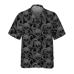 Octopus Tentacles And Skull Hawaiian Shirt, Cool Octopus Hawaiian Shirt, Skull Octopus Shirt For Men And Women - Hyperfavor