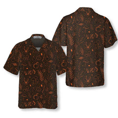 Orange Autumn Harvest Thanksgiving Hawaiian Shirt, Unique Thanksgiving Gift For Men And Women - Hyperfavor