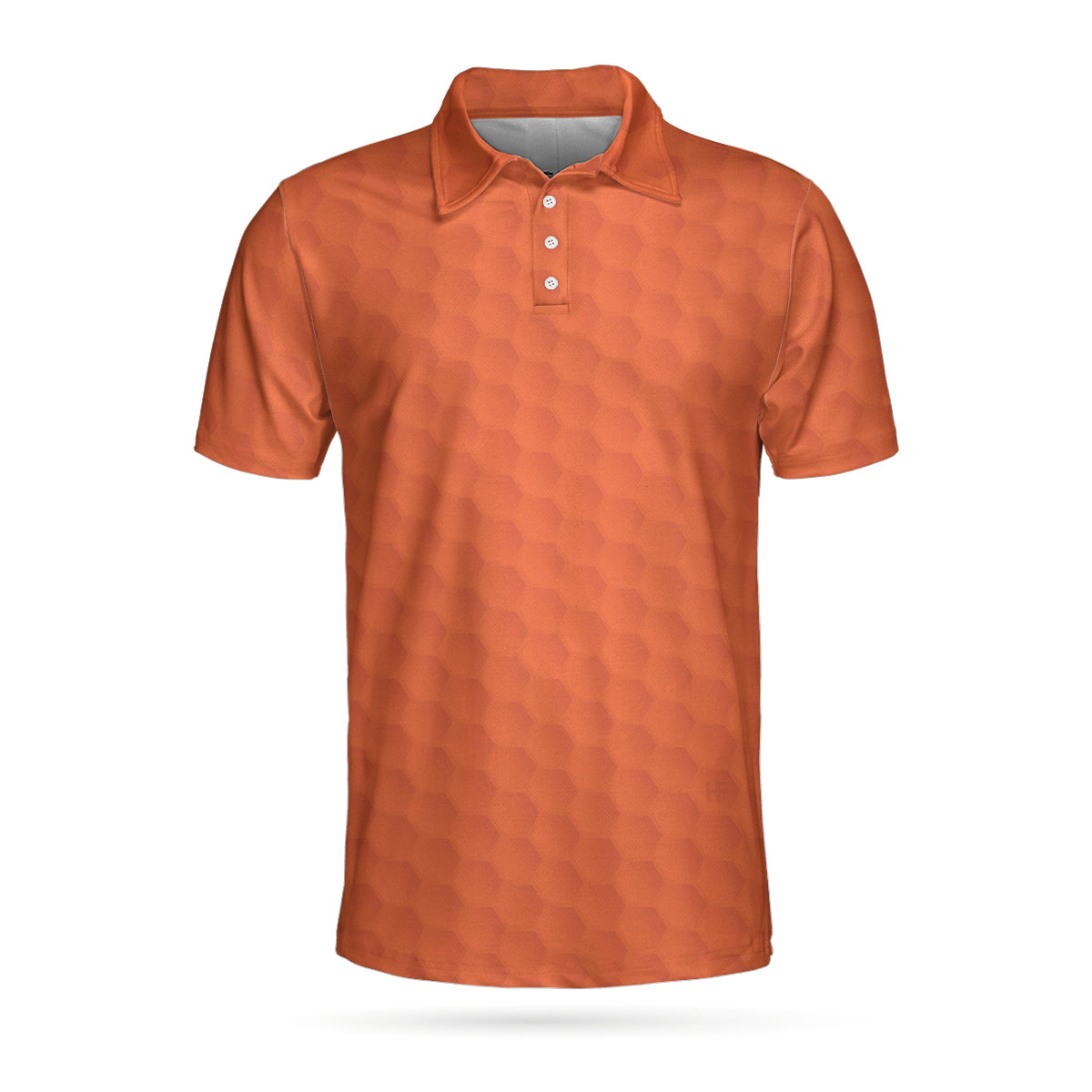 Orange Golf Ball Pattern Polo Shirt - Hyperfavor