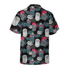 Owl Pirates Hawaiian Shirt, Cool Pirate Shirt For Adults, Pirate Pattern Shirt For Men - Hyperfavor