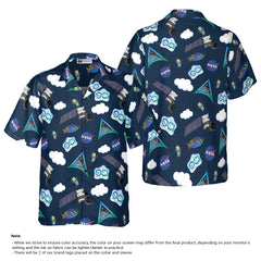 Pace Logo Dark Blue Hawaiian Shirt - Hyperfavor