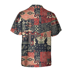 Paisley And Motifs Abstract Pattern Native American Hawaiian Shirt, Unique Native American Gift - Hyperfavor