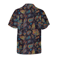 Paisley Watercolor Floral Pattern Hawaiian Shirt, Paisley Shirt For Men And Women, Paisley Print Shirt - Hyperfavor