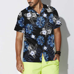 Paramedic The Blue Hawaiian Shirt, Parademic Shirt For Men, Paramedic Gift Ideas - Hyperfavor