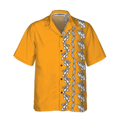 Peanut Leaves Hawaiian Shirt, Cute Peanut Butter Shirt Design, Yellow Peanut Butter Themed Shirt For Adults - Hyperfavor