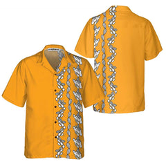Peanut Leaves Hawaiian Shirt, Cute Peanut Butter Shirt Design, Yellow Peanut Butter Themed Shirt For Adults - Hyperfavor