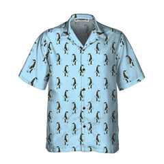 Penguin And Fish Seamless Pattern Hawaiian Shirt, Cool Penguin Shirt For Men, Penguin Themed Gift Idea - Hyperfavor