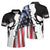 Personalized American Flag With Skull Custom Polo Shirt - Hyperfavor