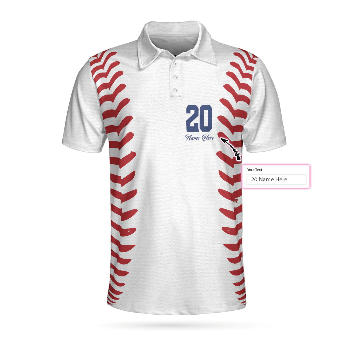 Personalized Baseball Name And Number EZ16 2603 Custom Polo Shirt - Hyperfavor