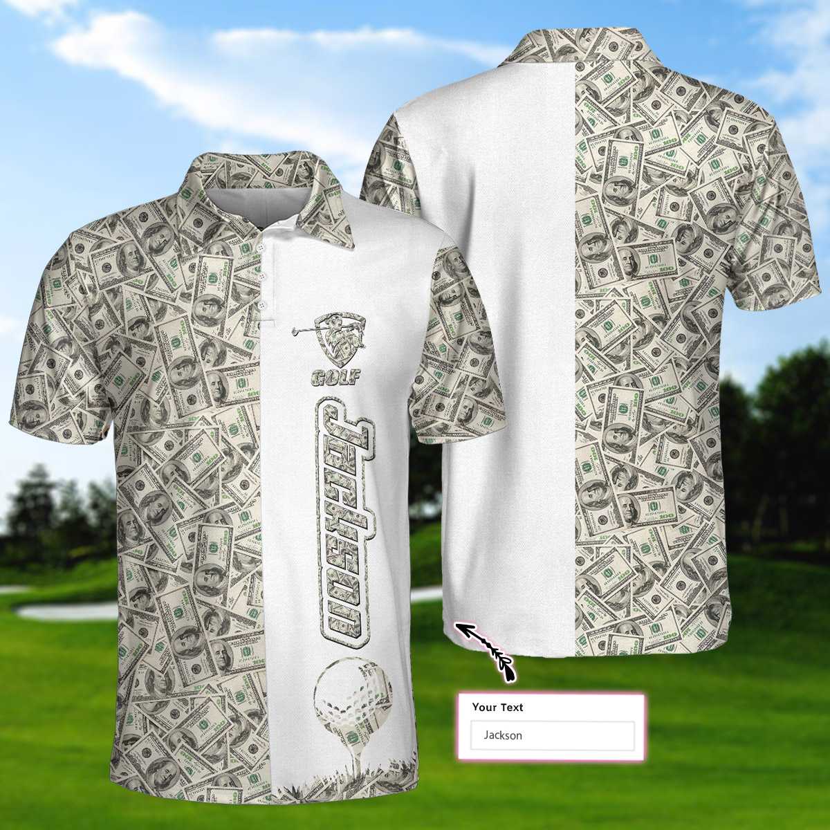 Personalized Dollar Golf EZ20 2503 Custom Polo Shirt - Hyperfavor