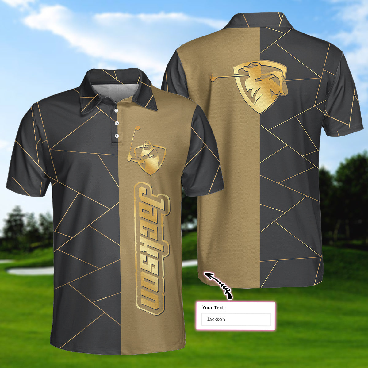 Personalized Golden Lines Golf EZ20 2503 Custom Polo Shirt - Hyperfavor