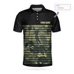 Personalized Golfing Camouflaged Shirt, Fooooore Custom Polo Shirt - Hyperfavor