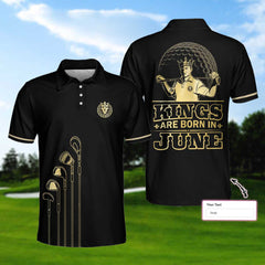 Personalized Kings Are Born Custom Polo Shirt - Hyperfavor