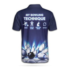 Personalized My Bowling Technique Custom Polo Shirt - Hyperfavor