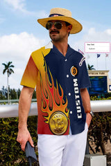 Personalized Name Bitcoin Logo Custom Hawaiian Shirt - Hyperfavor