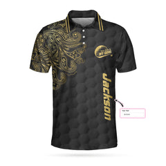 Personalized Name Golden Your Hole Is My Goal V2 Custom Polo Shirt - Hyperfavor