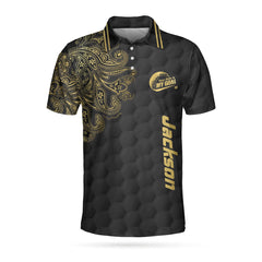 Personalized Name Golden Your Hole Is My Goal V2 Custom Polo Shirt - Hyperfavor