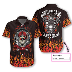 Personalized Outlaw Motorcycle Gang EZ14 1911 Hawaiian Shirt - Hyperfavor