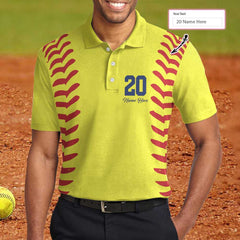 Personalized Softball Name And Number EZ16 0104 Custom Polo Shirt - Hyperfavor