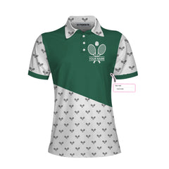 Personalized Tennis Winners Never Quit Custom Short Sleeve Women Polo Shirt - Hyperfavor