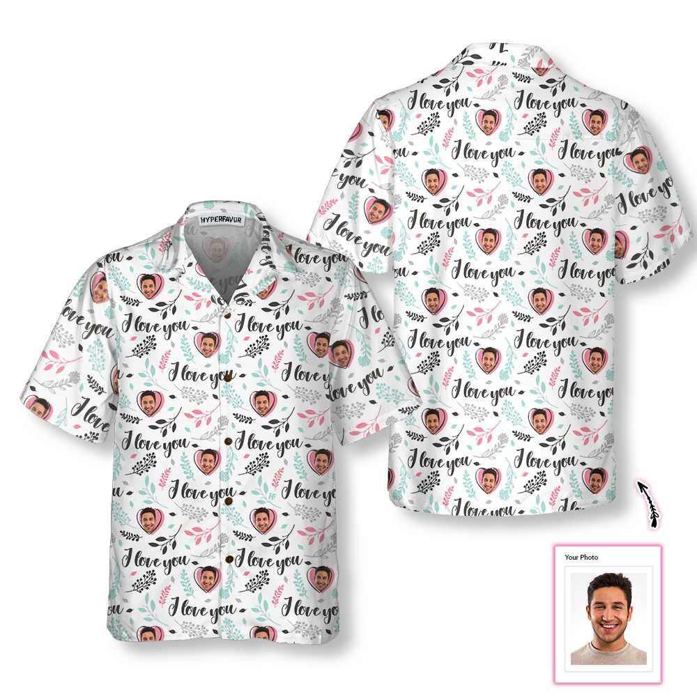 Valentine For Couple Custom Hawaiian Shirt, Valentine's Day Shirt For Couples, Personalized Valentine Gift - Hyperfavor