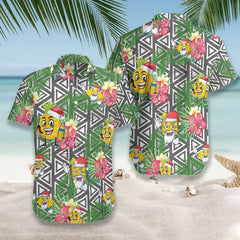 Pineapple Face Santa Claus EZ16 2710 Hawaiian Shirt - Hyperfavor