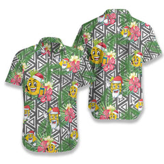 Pineapple Face Santa Claus EZ16 2710 Hawaiian Shirt - Hyperfavor