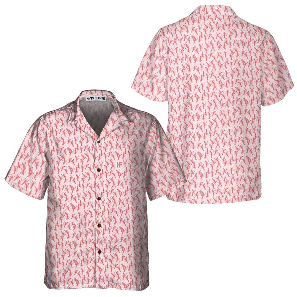 Pink Lobster Hawaiian Shirt, Unique Lobster Shirt, Lobster Print Shirt For Adults - Hyperfavor