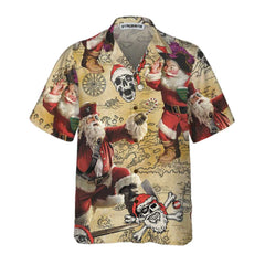 Pirate Santa Claus Hawaiian Shirt, Funny Santa Shirt For Men, Best Gift For Christmas - Hyperfavor