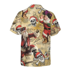 Pirate Santa Claus Hawaiian Shirt, Funny Santa Shirt For Men, Best Gift For Christmas - Hyperfavor