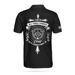 Plumber I Can Do All Things Custom Polo Shirt - Hyperfavor