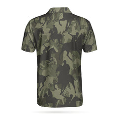Polo Player Camo Pattern EZ24 Polo Shirt - Hyperfavor